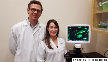 (image) Dr. Thomas Koch and Sarah Lepage, PhD candidate 