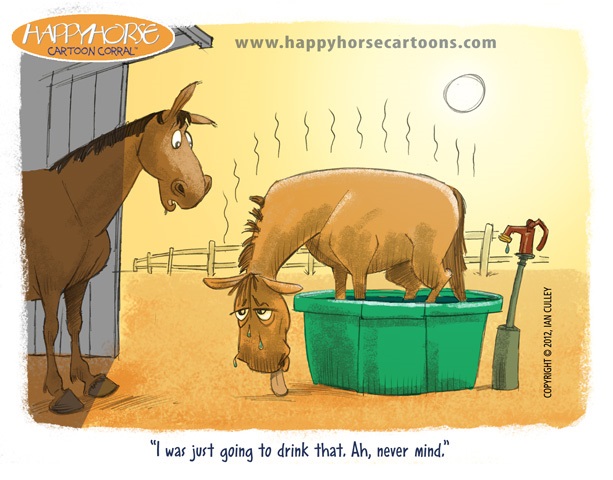 cartoon, horses talking